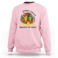 Harriet Tubman Sweatshirt Underground Railroad Hero Breaking Chains