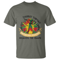 Harriet Tubman T Shirt Underground Railroad Hero Breaking Chains