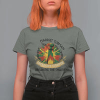 Harriet Tubman T Shirt For Women Underground Railroad Hero Breaking Chains