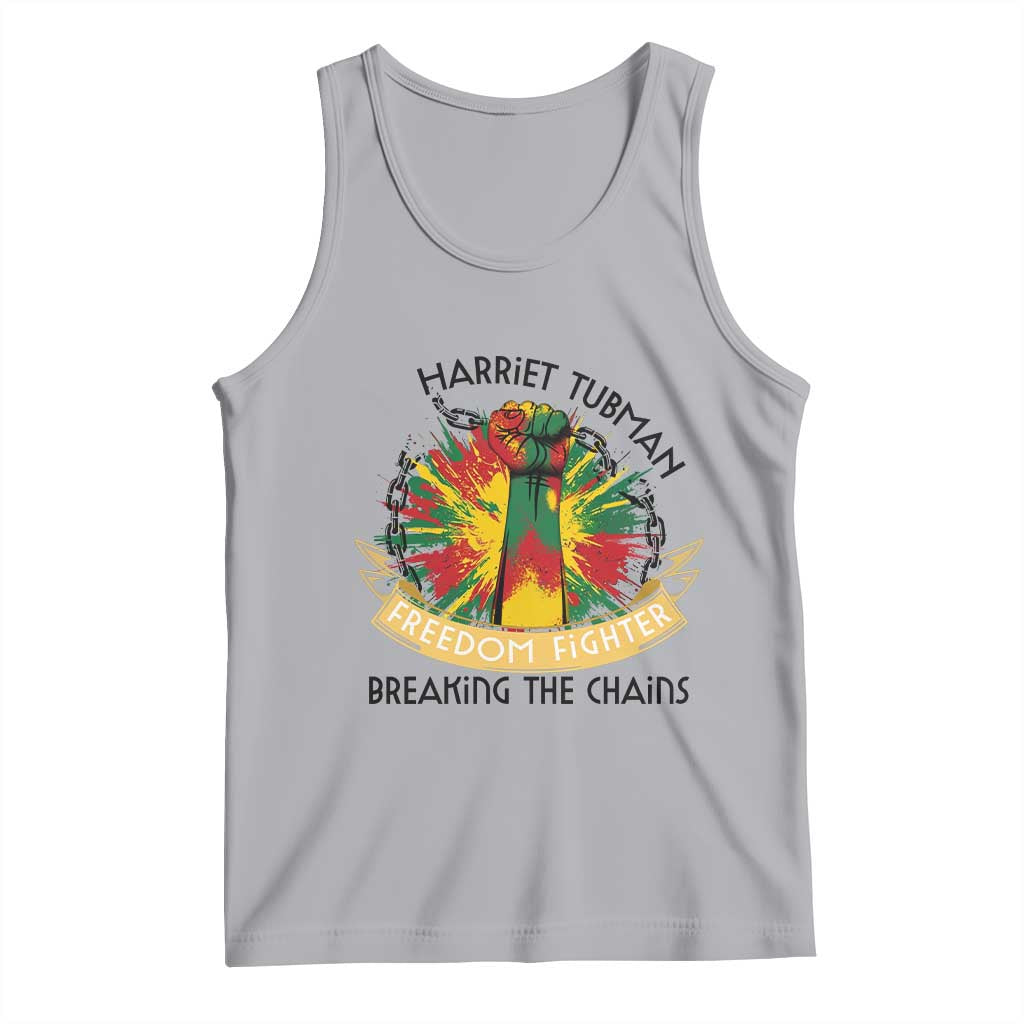 Harriet Tubman Tank Top Underground Railroad Hero Breaking Chains
