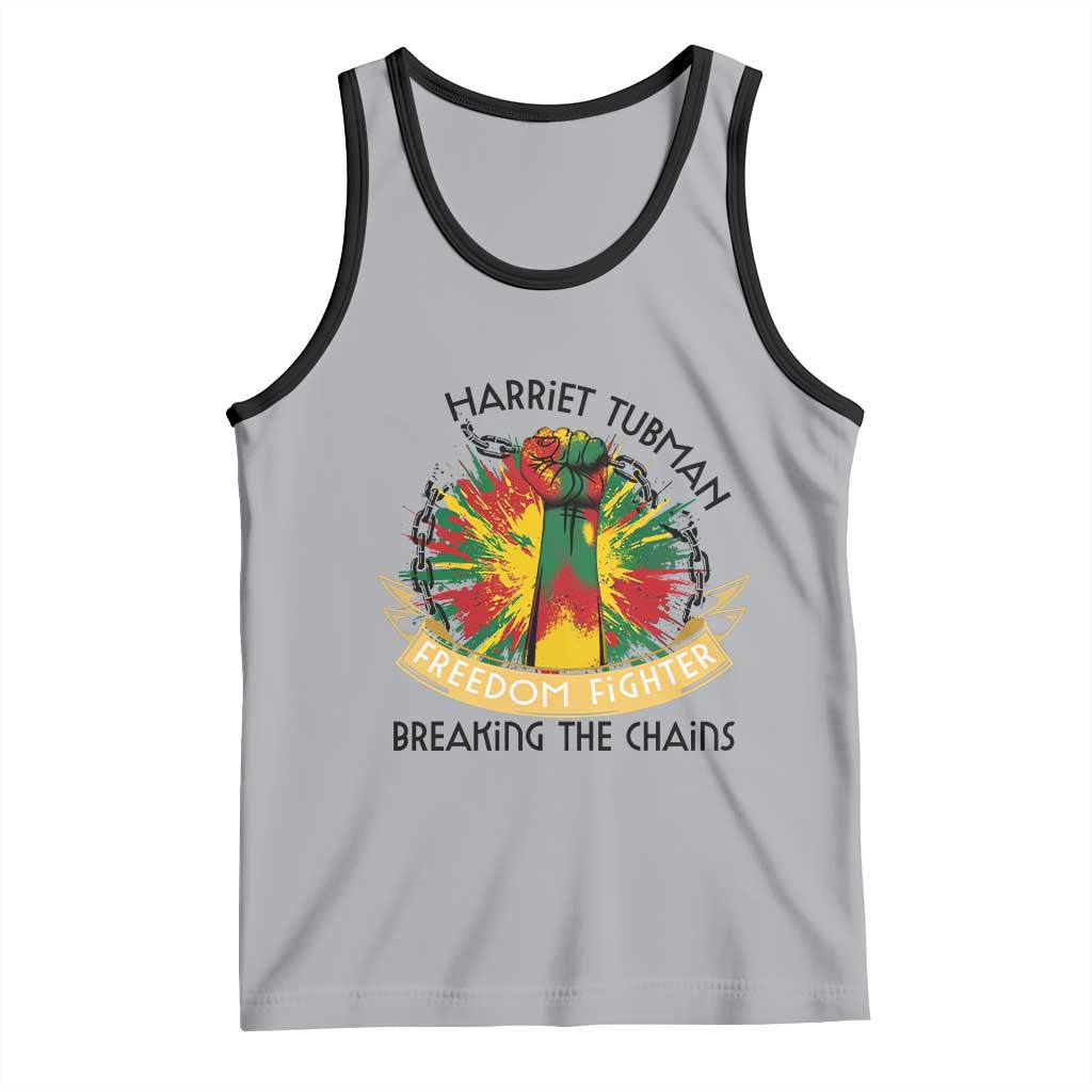 Harriet Tubman Tank Top Underground Railroad Hero Breaking Chains