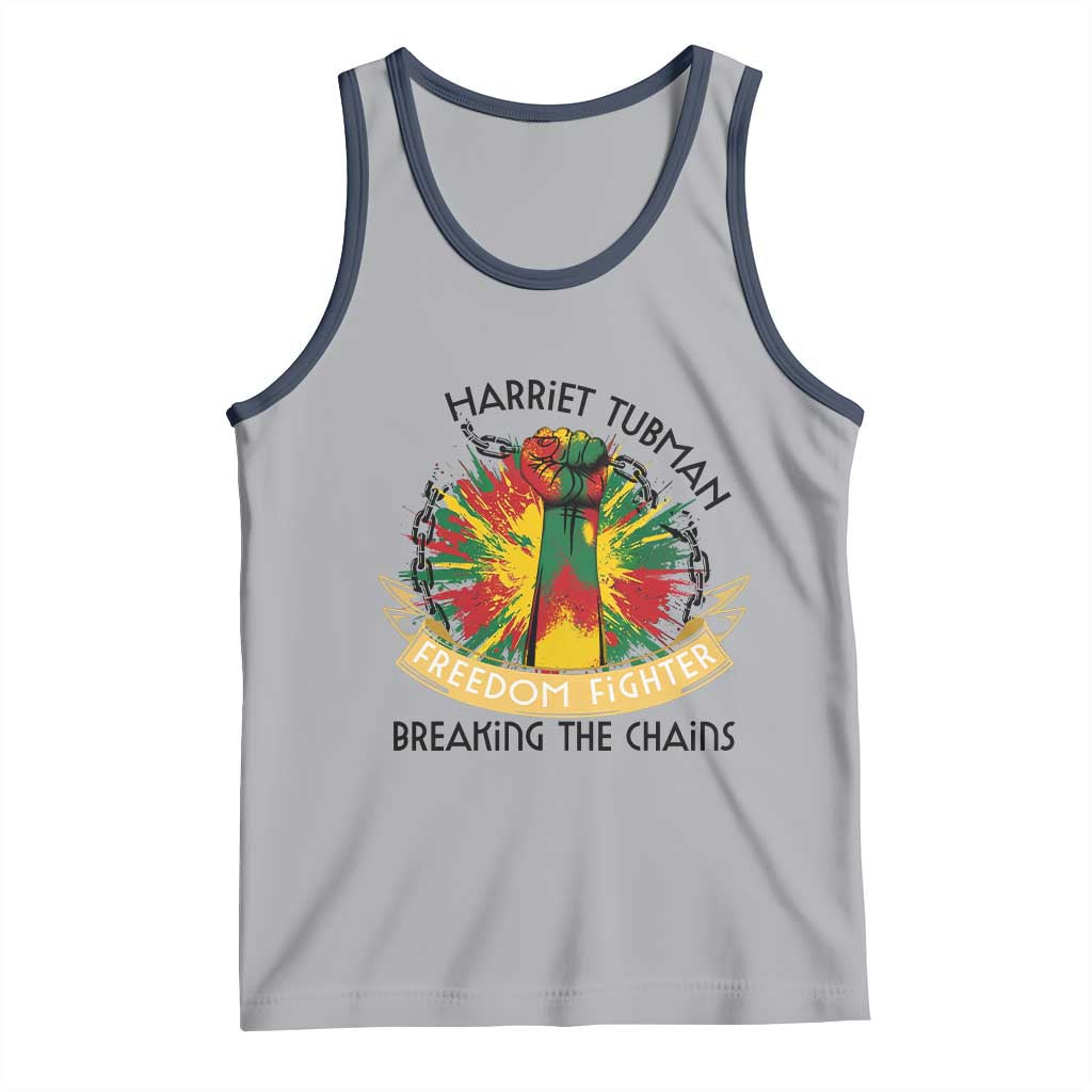 Harriet Tubman Tank Top Underground Railroad Hero Breaking Chains