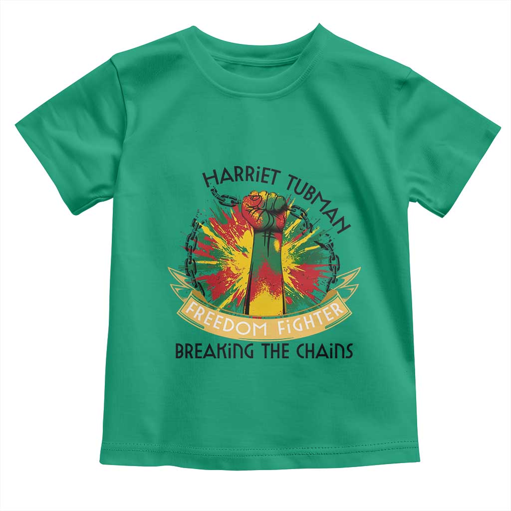 Harriet Tubman Toddler T Shirt Underground Railroad Hero Breaking Chains