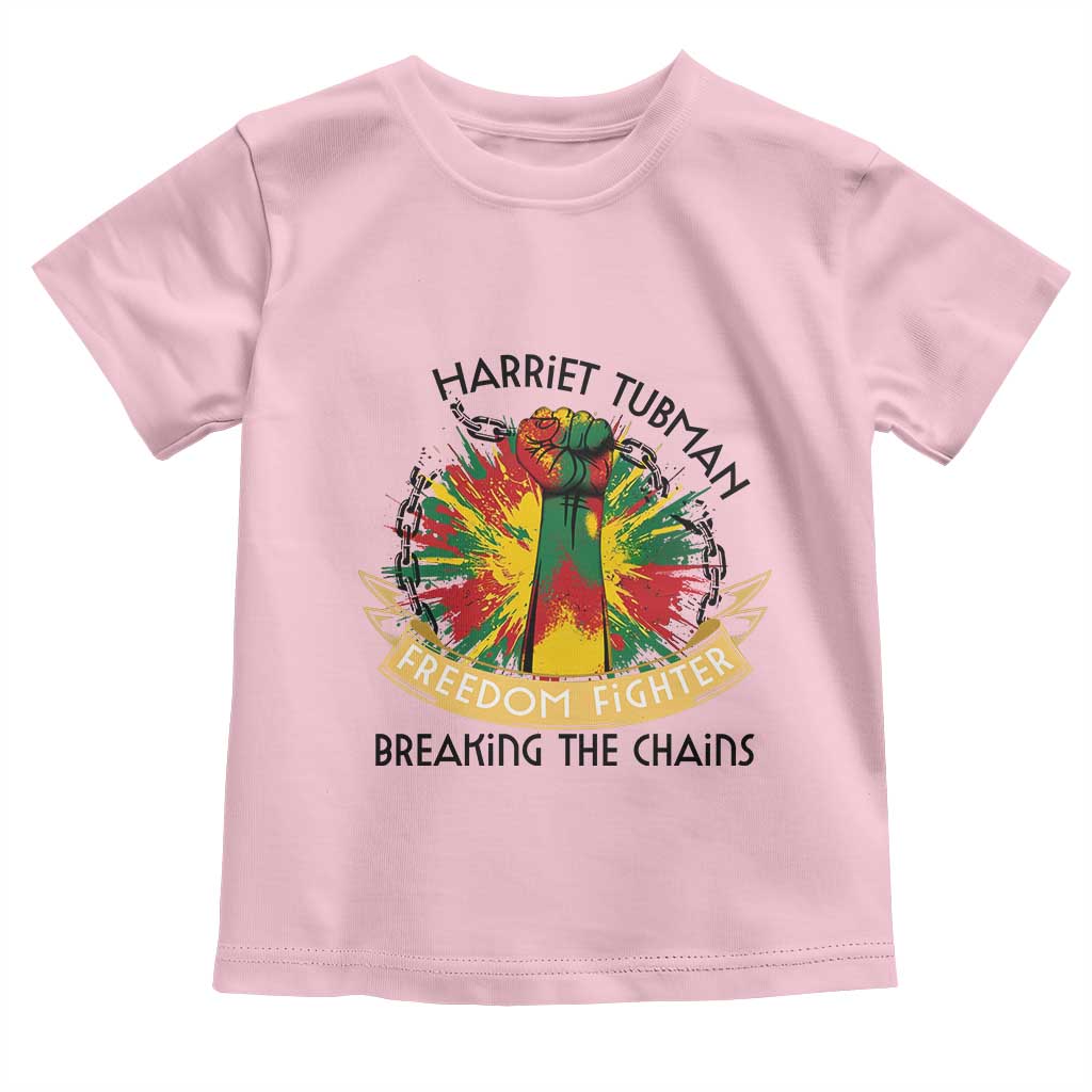 Harriet Tubman Toddler T Shirt Underground Railroad Hero Breaking Chains
