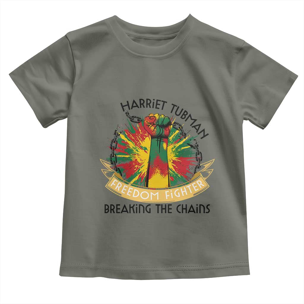 Harriet Tubman Toddler T Shirt Underground Railroad Hero Breaking Chains