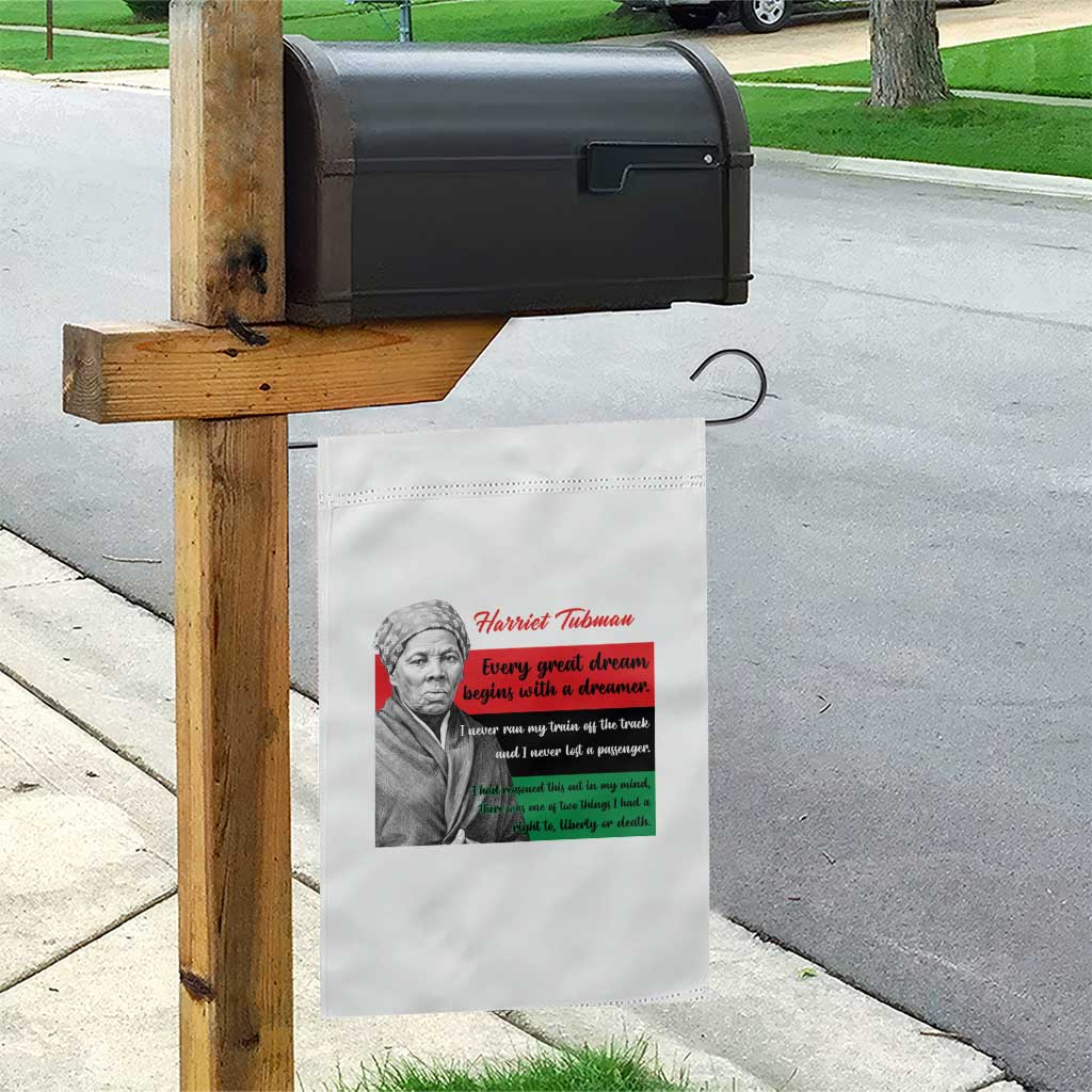 Harriet Tubman Quote Garden Flag Pan African Flag Black History