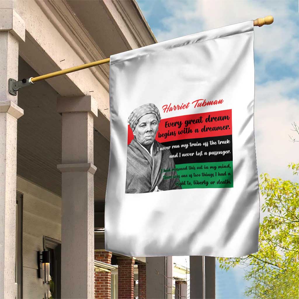 Harriet Tubman Quote Garden Flag Pan African Flag Black History