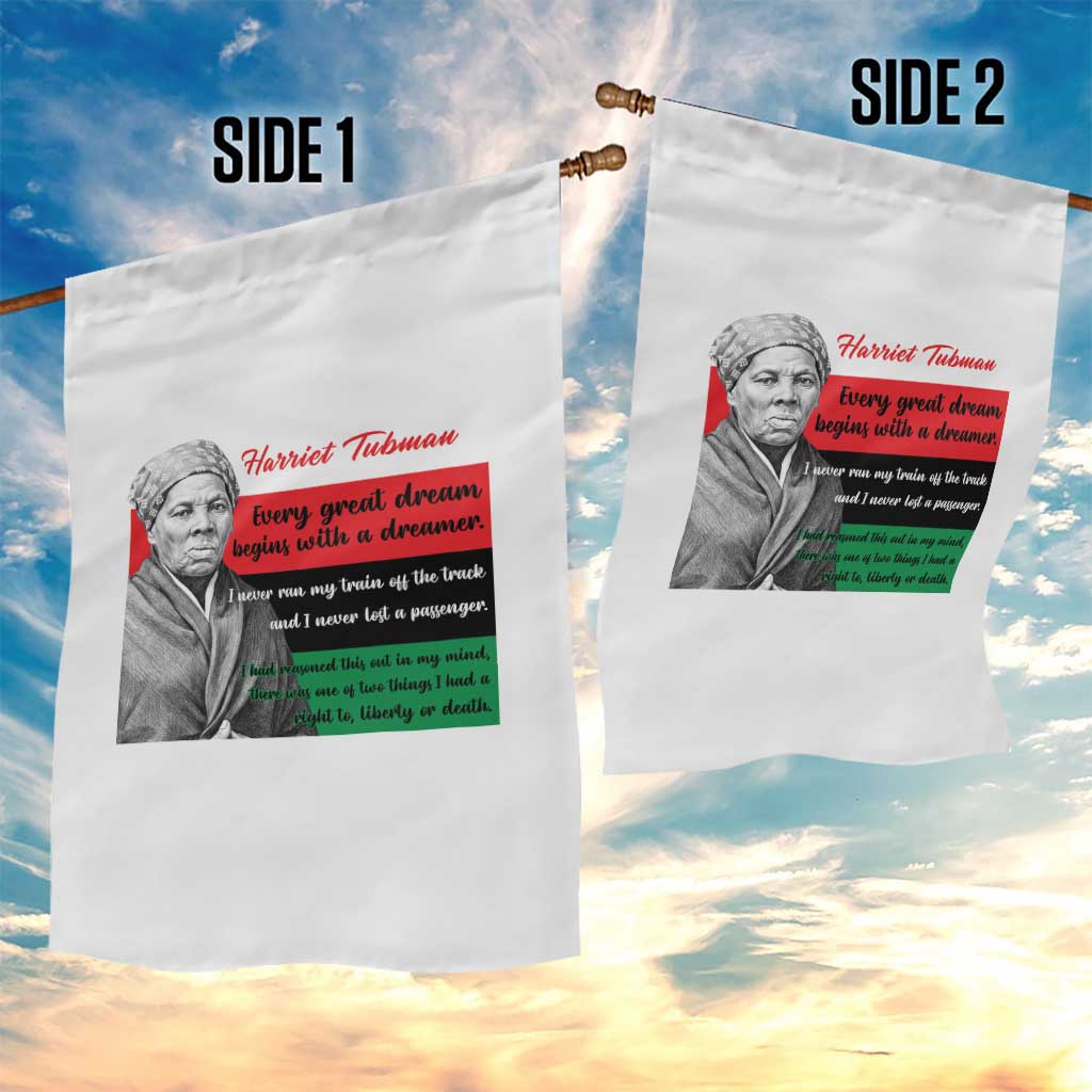 Harriet Tubman Quote Garden Flag Pan African Flag Black History