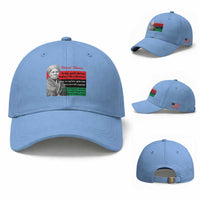 Harriet Tubman Quote Baseball Cap Pan African Flag Black History