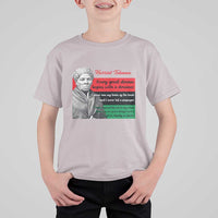 Harriet Tubman Quote T Shirt For Kid Pan African Flag Black History