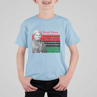 Harriet Tubman Quote T Shirt For Kid Pan African Flag Black History