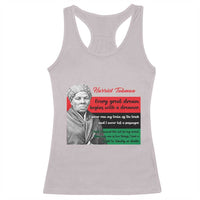 Harriet Tubman Quote Racerback Tank Top Pan African Flag Black History