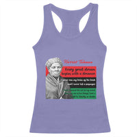 Harriet Tubman Quote Racerback Tank Top Pan African Flag Black History