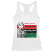 Harriet Tubman Quote Racerback Tank Top Pan African Flag Black History