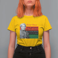 Harriet Tubman Quote T Shirt For Women Pan African Flag Black History