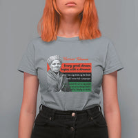 Harriet Tubman Quote T Shirt For Women Pan African Flag Black History