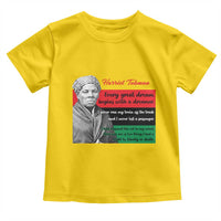 Harriet Tubman Quote Toddler T Shirt Pan African Flag Black History