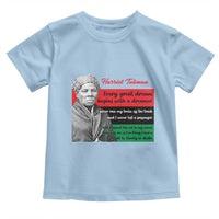 Harriet Tubman Quote Toddler T Shirt Pan African Flag Black History