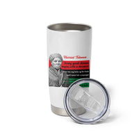 Harriet Tubman Quote Tumbler Cup Pan African Flag Black History