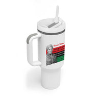 Harriet Tubman Quote Tumbler With Handle Pan African Flag Black History