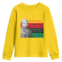 Harriet Tubman Quote Youth Sweatshirt Pan African Flag Black History