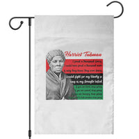 Harriet Tubman Legacy Garden Flag Pan African Flag Freedom Fighter Quote