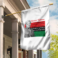 Harriet Tubman Legacy Garden Flag Pan African Flag Freedom Fighter Quote