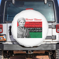 Harriet Tubman Legacy Spare Tire Cover Pan African Flag Freedom Fighter Quote