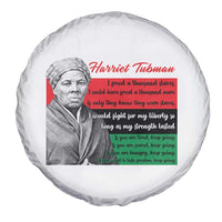 Harriet Tubman Legacy Spare Tire Cover Pan African Flag Freedom Fighter Quote