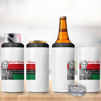 Harriet Tubman Legacy 4 in 1 Can Cooler Tumbler Pan African Flag Freedom Fighter Quote
