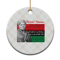 Harriet Tubman Legacy Ceramic Ornament Pan African Flag Freedom Fighter Quote
