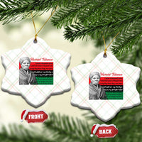 Harriet Tubman Legacy Ceramic Ornament Pan African Flag Freedom Fighter Quote