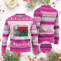 Harriet Tubman Legacy Ugly Christmas Sweater Pan African Flag Freedom Fighter Quote