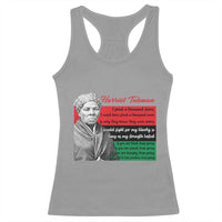 Harriet Tubman Legacy Racerback Tank Top Pan African Flag Freedom Fighter Quote