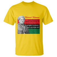 Harriet Tubman Legacy T Shirt Pan African Flag Freedom Fighter Quote