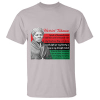 Harriet Tubman Legacy T Shirt Pan African Flag Freedom Fighter Quote
