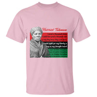 Harriet Tubman Legacy T Shirt Pan African Flag Freedom Fighter Quote