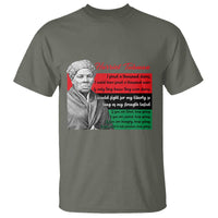 Harriet Tubman Legacy T Shirt Pan African Flag Freedom Fighter Quote