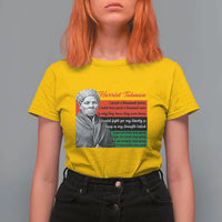 Harriet Tubman Legacy T Shirt For Women Pan African Flag Freedom Fighter Quote