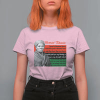 Harriet Tubman Legacy T Shirt For Women Pan African Flag Freedom Fighter Quote
