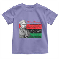 Harriet Tubman Legacy Toddler T Shirt Pan African Flag Freedom Fighter Quote
