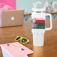 Harriet Tubman Legacy Tumbler With Handle Pan African Flag Freedom Fighter Quote