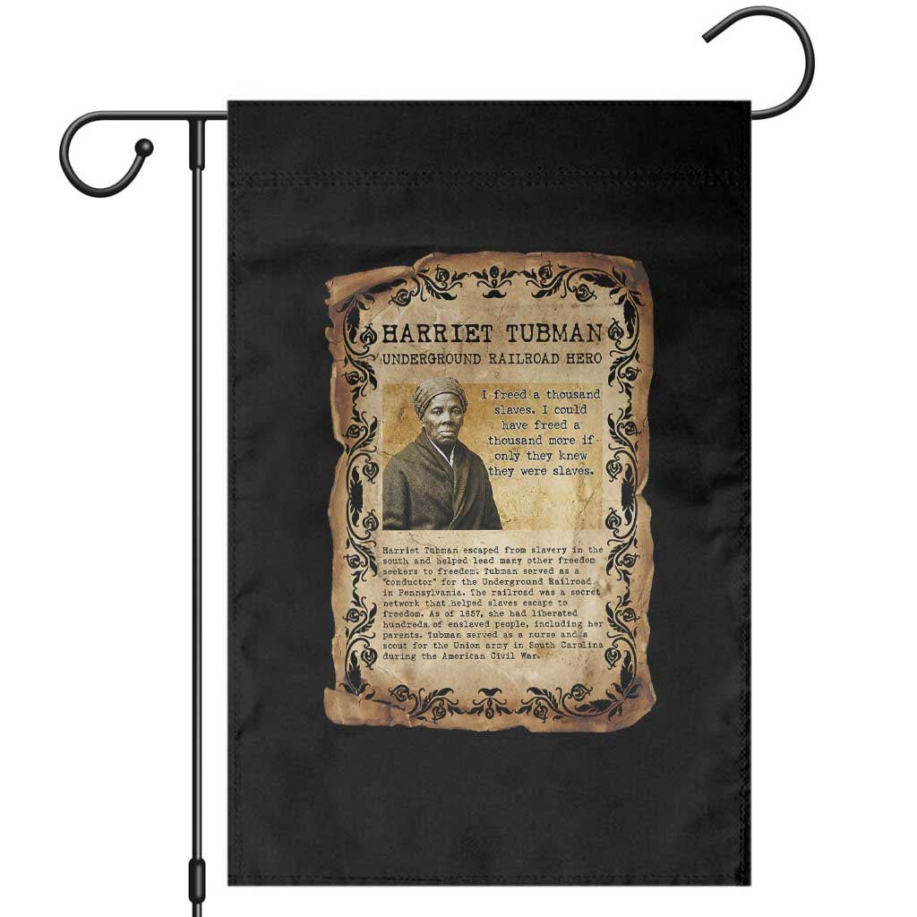 Harriet Tubman Garden Flag Womens History Month Gift
