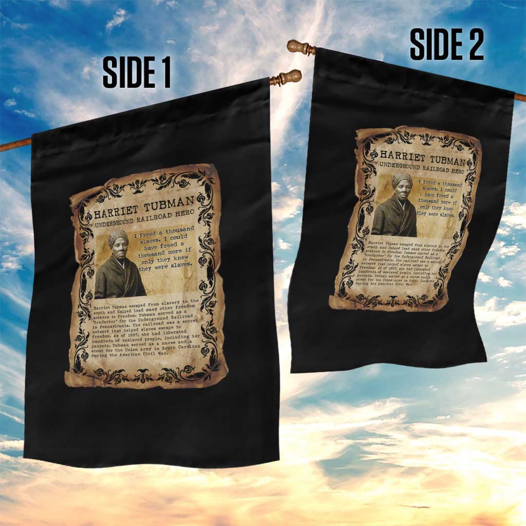 Harriet Tubman Garden Flag Womens History Month Gift