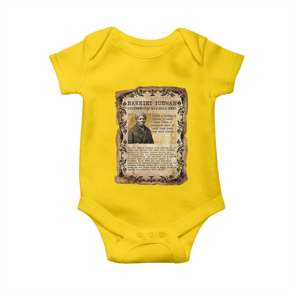Harriet Tubman Baby Onesie Womens History Month Gift