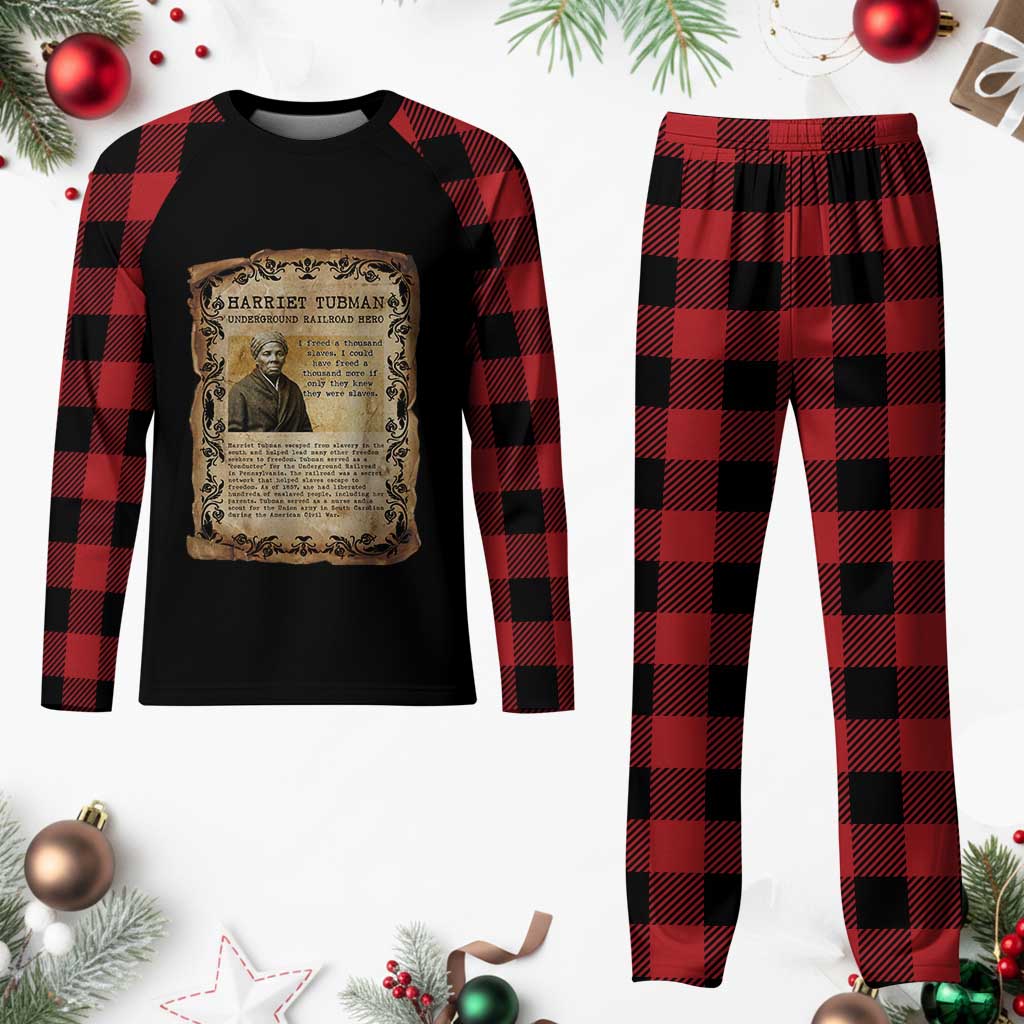 Harriet Tubman Plaid Pajama Set Womens History Month Gift