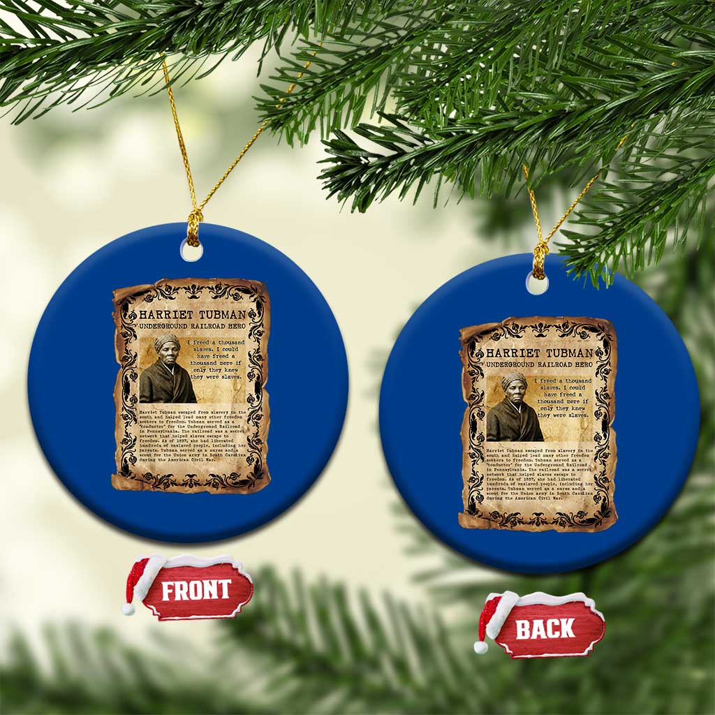 Harriet Tubman Ceramic Ornament Womens History Month Gift