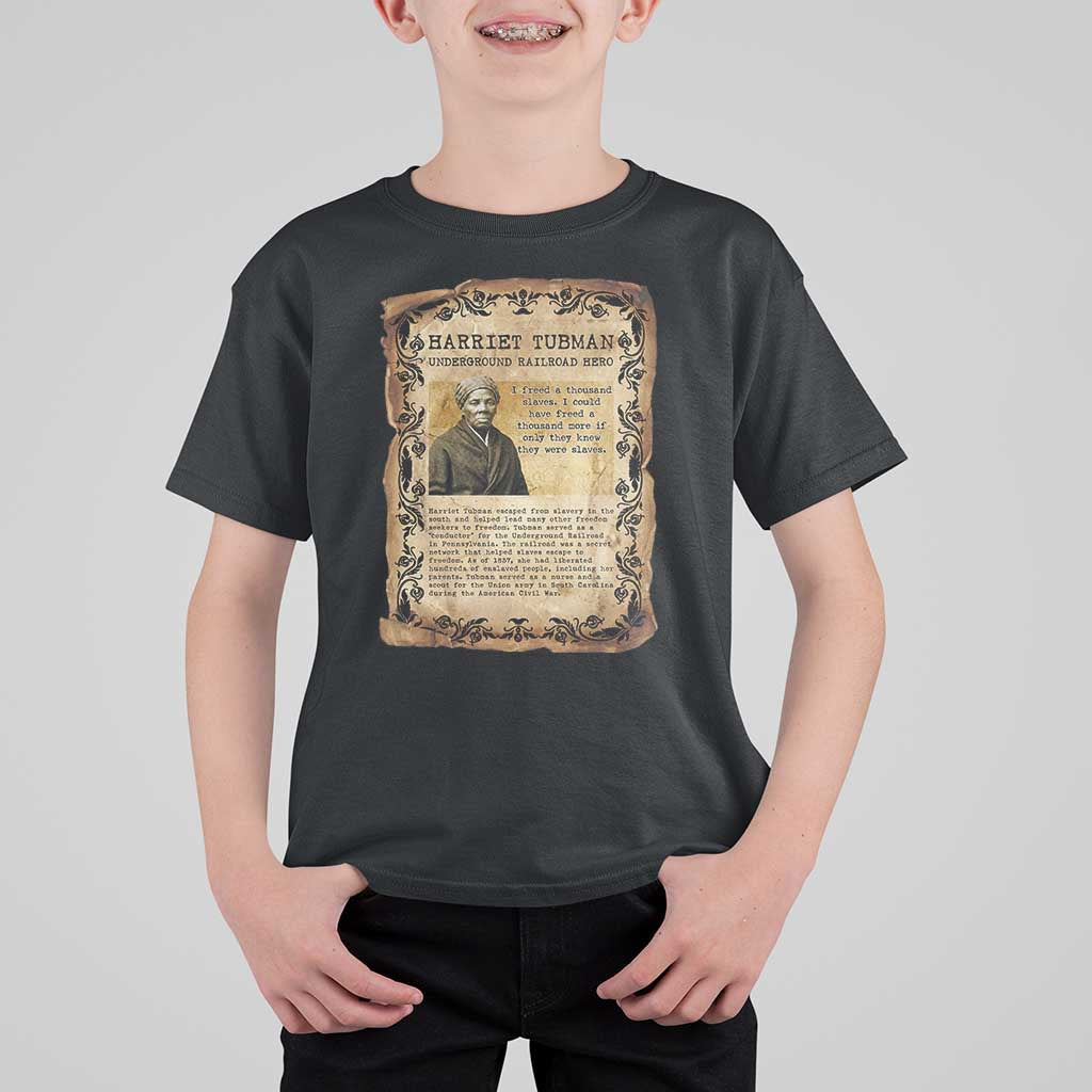 Harriet Tubman T Shirt For Kid Womens History Month Gift