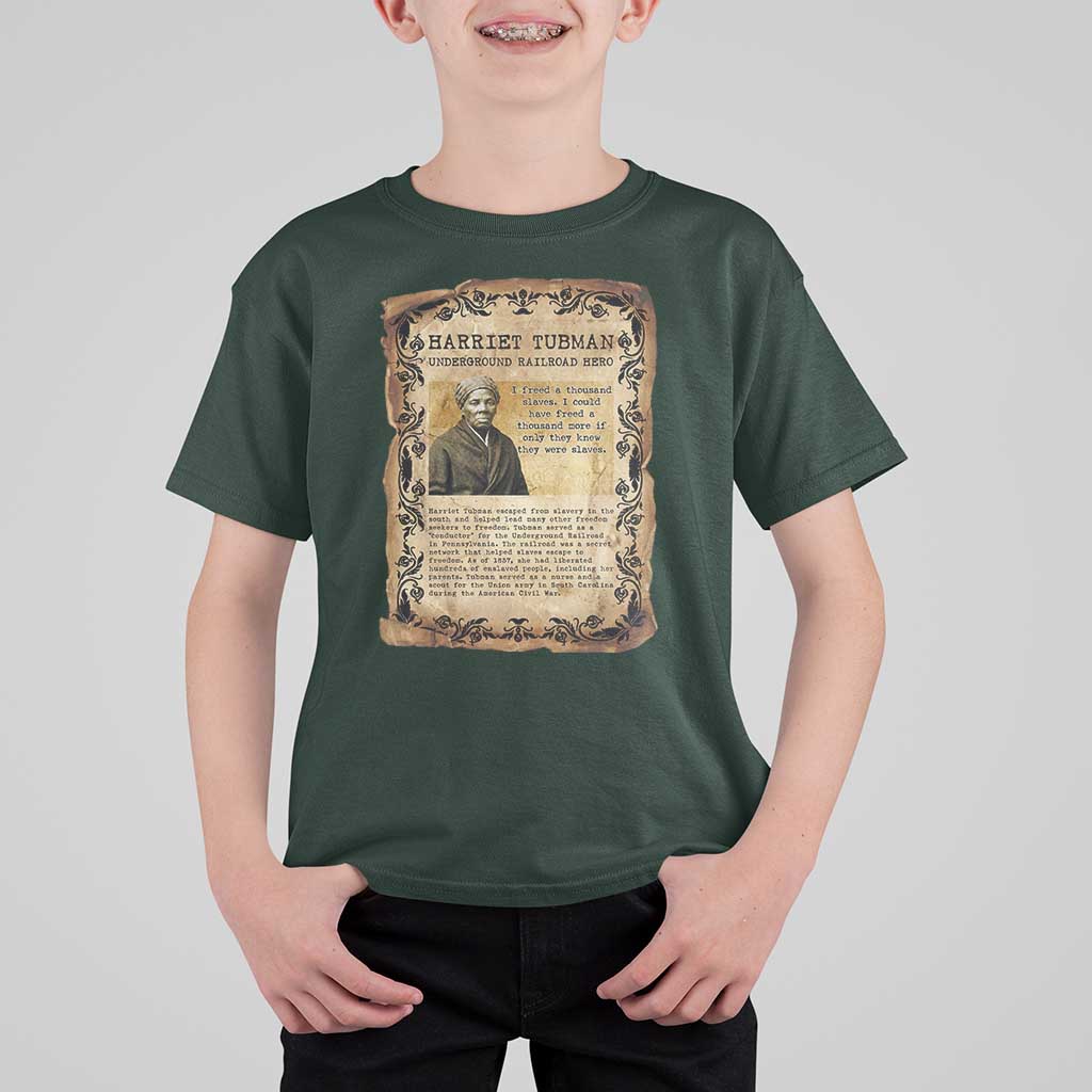 Harriet Tubman T Shirt For Kid Womens History Month Gift