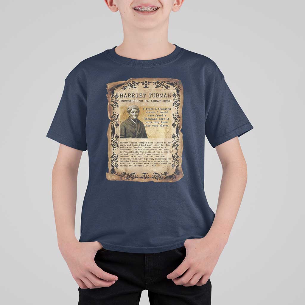 Harriet Tubman T Shirt For Kid Womens History Month Gift